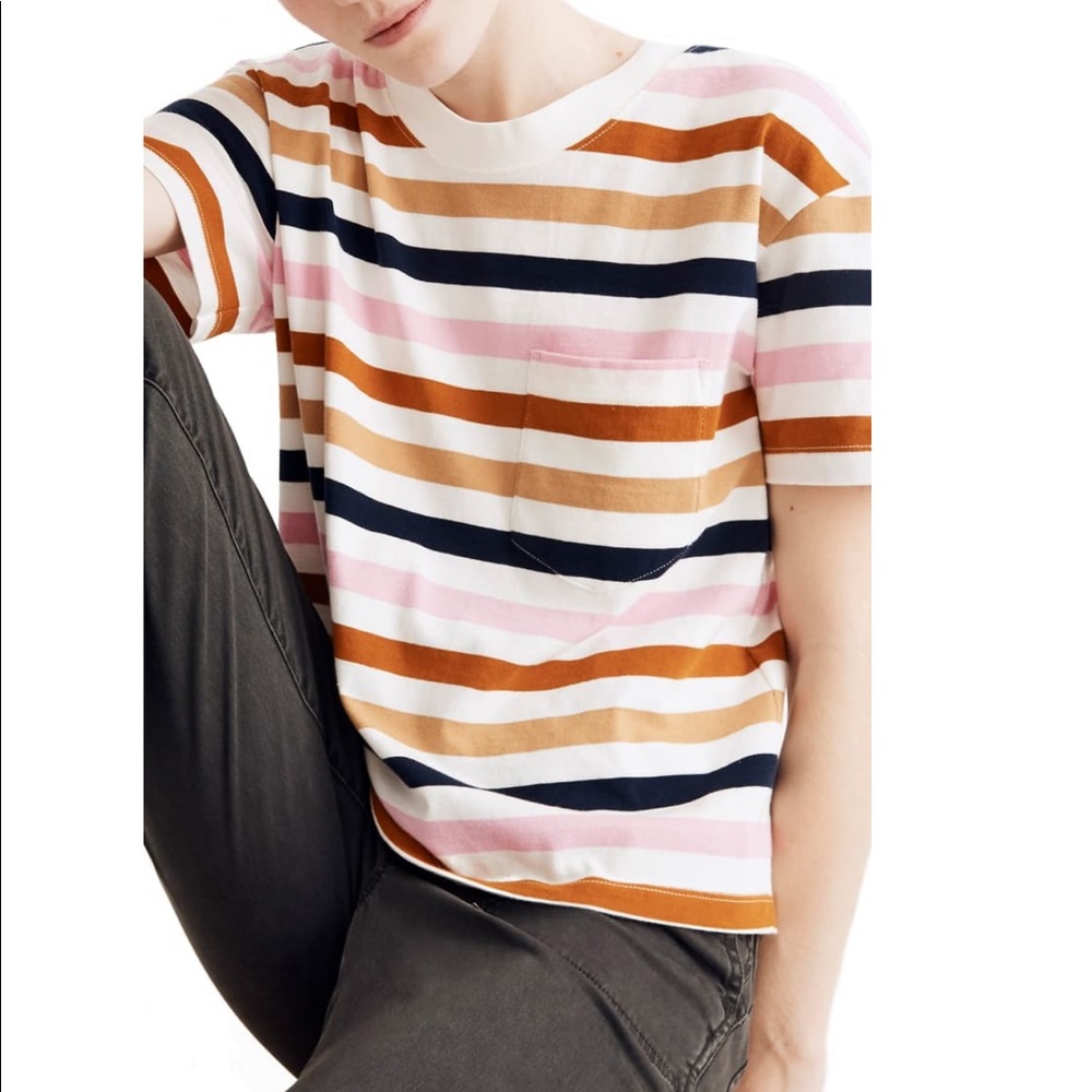 Madewell stripe pocket tee